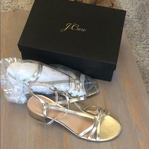 Gold J.Crew Sandals